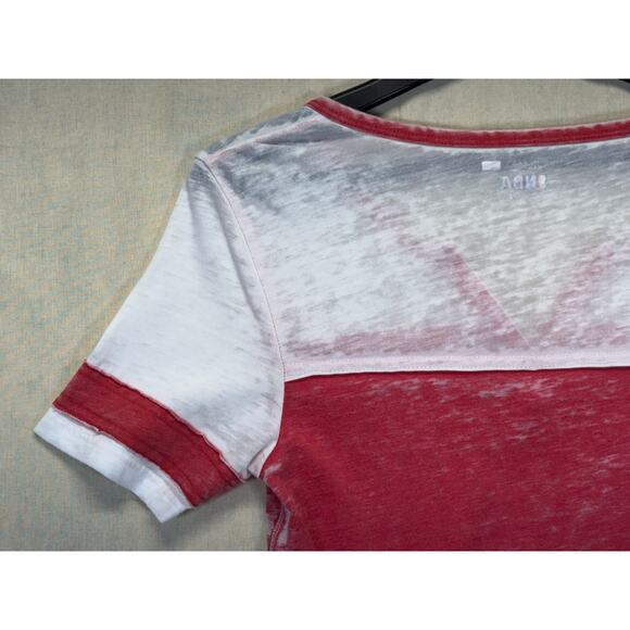 Houston Rockets Women’s V-Neck Burnout Tee 5th & Ocean by New Era Sz S - Picture 15 of 16